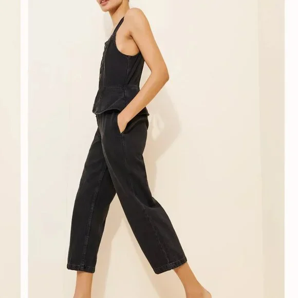 NWT Free People Hazel Jumpsuit in Black
